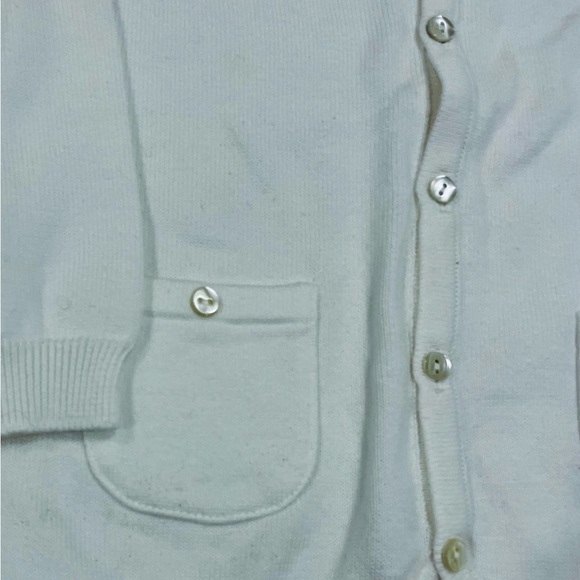 NEW Feltman Brothers White Knit Cardigan Sweater Size 3T - Picture 2 of 2